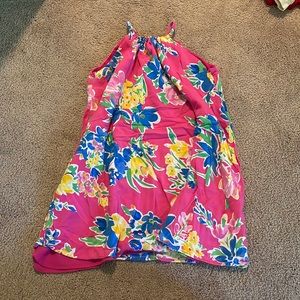 Polo by Ralph Lauren Pink Floral Halter Dress